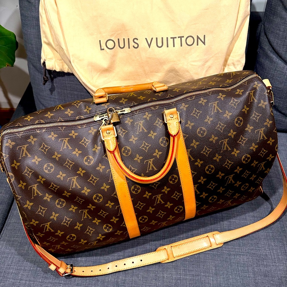 Louis Vuitton Keepall Bandouliere 55 - Brown Monogram Canvas - Excellent